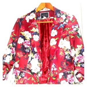 Floral Print Blazer